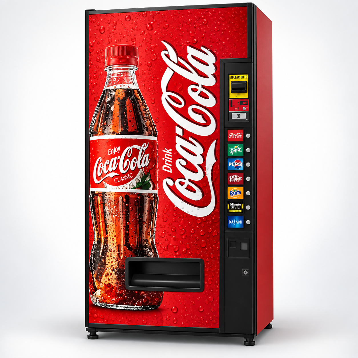 Coca-Cola soda vending machine at Rio Laundry