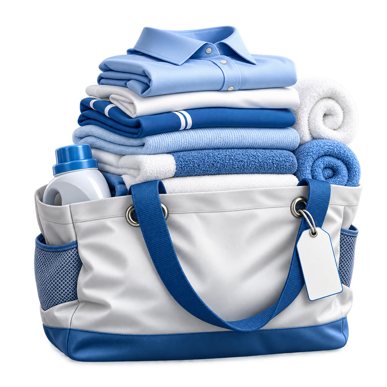 Drop-off wash and fold laundry tote at Rio Laundry